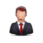 Business Man with headset